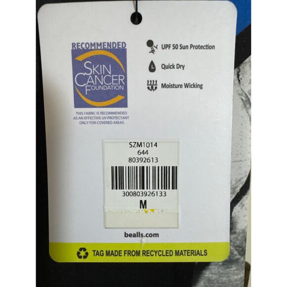 NWT LOCO SKAILZ Medium Performance Fishing Shirt Long Sleeve 1/4 Zip Thumb Hole - Picture 4 of 6